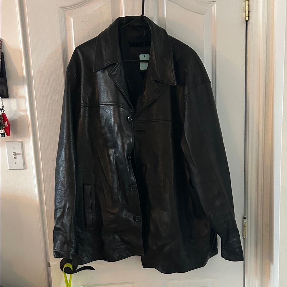 Men's Black Leather Jacket
